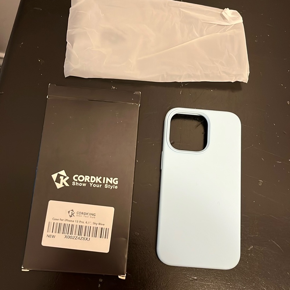 Brand new never used phone case for iPhone 13 Pro in sky blue